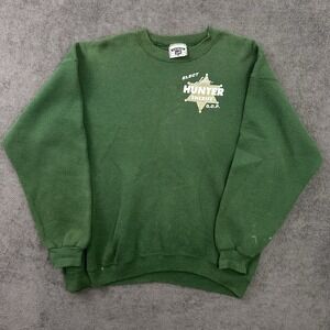 Vintage 90s Hunter Sheriff Sweatshirt‎ Crewneck Size XL Green USA Made G.O.P.